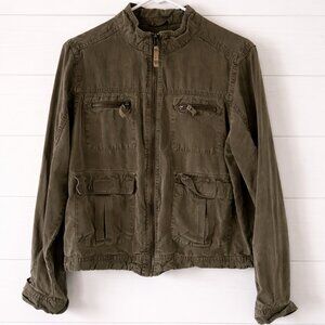 Mossimo Olive Green Utility Jacket XXL Military Style